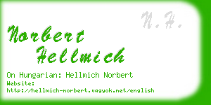 norbert hellmich business card
